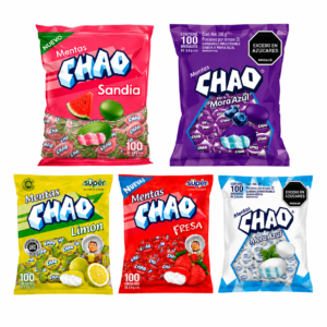 Menta Chao x100u 350g Sabores xuni