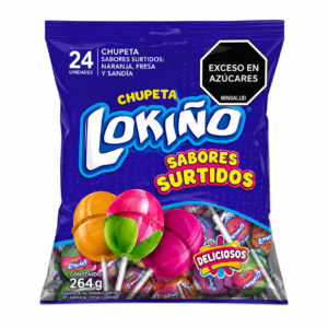 Lokiño Chupeta Surtido 24u x456g