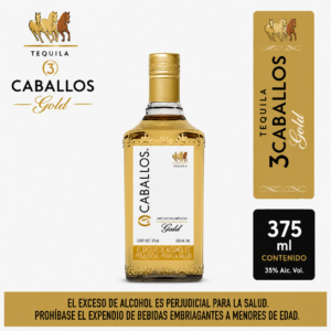 Tequila 3 Caballos Gold 375ml
