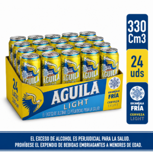 Cerveza Aguila Light Lata 330cm x24u