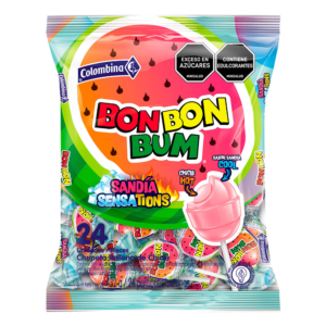 Chupeta Bom Bon Bum Sandia Sensations x24uds