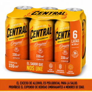 Cerveza Central Lata 330cm X6u