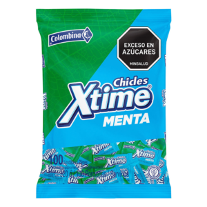 Chicle Xtime Sabor Menta x100uds