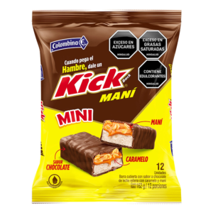 Barra De Chocolate Kick Mani Mini x12uds