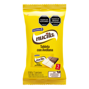 Chocolatina Nucita Con Sabor Avellana x60g