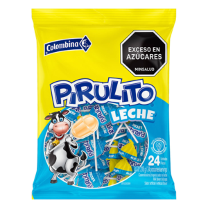 Chupeta Pirulito Sabor Leche x24uni