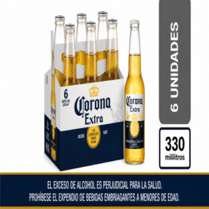 Cerveza Corona 330cm3 x6u