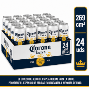 Cerveza Corona Lata 269cm3 x24u