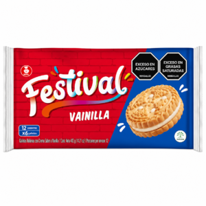 Galleta Festival Sabor Vainilla x12uni