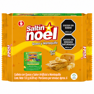 Galleta Saltin Noel Sabor Queso Mantequilla x1Taco