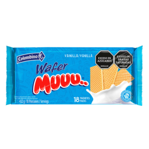 Galleta Wafer Muuu Vainilla x18uds