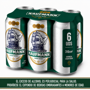 Cerveza Kaufmann Lata 310cm X6u