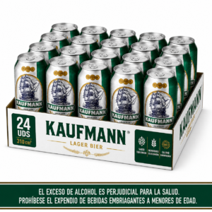 Cerveza Kaufmann Lata 310cm x24u