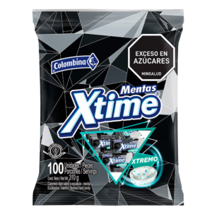 Caramelo Duro Xtime Sabor Eucalipto Y Mentol x310g