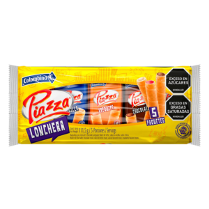 Barquillo Piazza Lonchera Sabores Surtidos x5uds