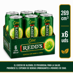 Cerveza Redd's Cold Lata 269cm3 x6u