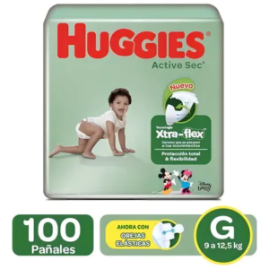 Pañal Huggies Active Sec Etapa 3 x100uds