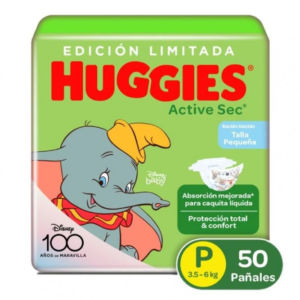 Pañal Huggies Active Sec Etapa 1 x50uds