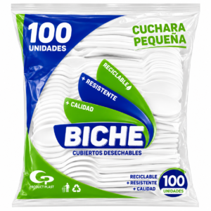 Cuchara Desechable Biche Pequeña x100uds