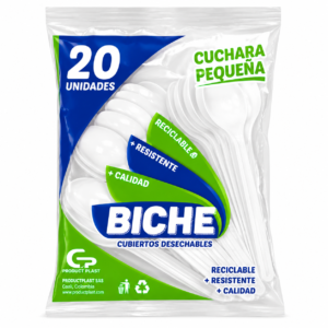 Cuchara Desechable Biche Pequeña x20uds
