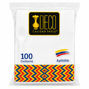 Cuchara Desechable Deco x100uds