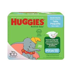 Pañal Huggies Active Sec Etapa 1 x25uds