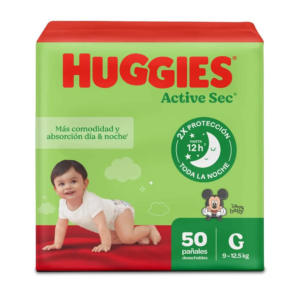 Pañal Huggies Active Sec Etapa 3 x50uds