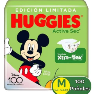 Pañal Huggies Active Sec Etapa 2 x100uds