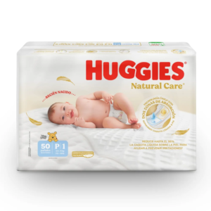 Pañal Huggies Natural Care Etapa 1 x50uds