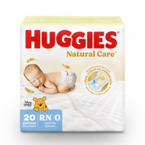 Pañal Huggies Natural Care Recien Nacido x20uds