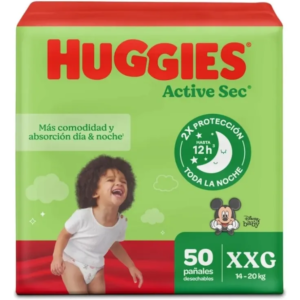 Pañal Huggies Active Sec Etapa 5 x50uds