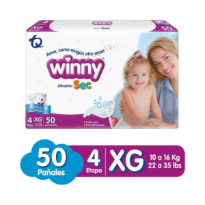 Pañal Winny Ultra Sec Etapa 4 x50uds