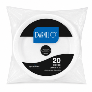Plato Desechable Pando Darnel 20cm x20uds