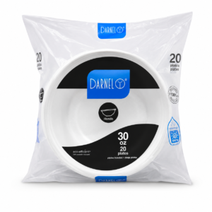 Plato Desechable Hondo Darnel 30onz x20uds