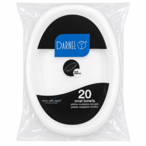 Plato Desechable Ovalado Darnel 32onz x20uds