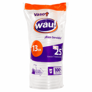 Vaso Desechable Wau! 13oz x25uds